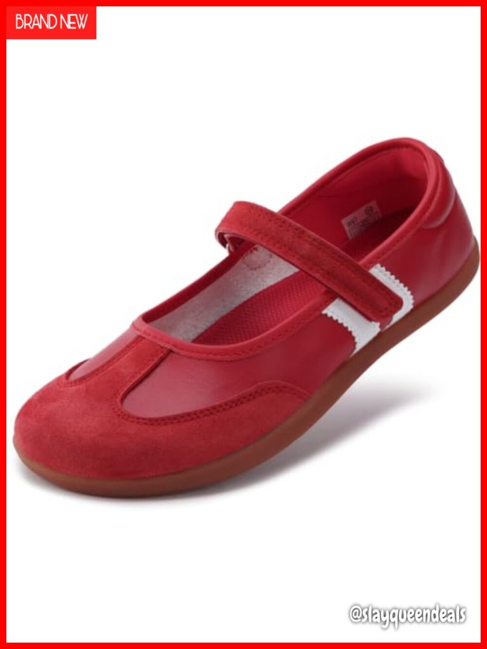 Wide Toe Box Barefoot Mary Jane Flats Zero Drop Adjustable Strap